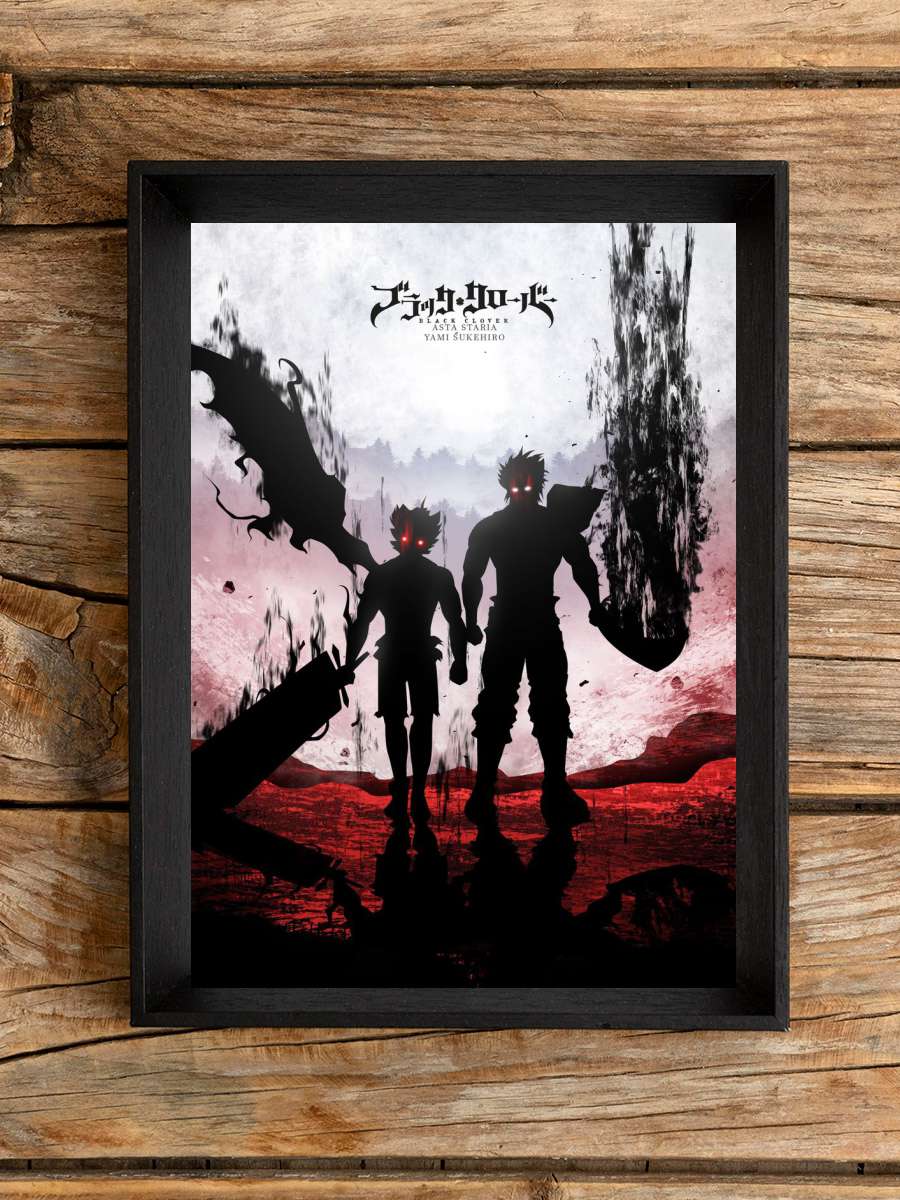 Asta and Yami Black Clover Anime Poster Çerçevesiz Yüksek Kalite Anime Duvar Poster