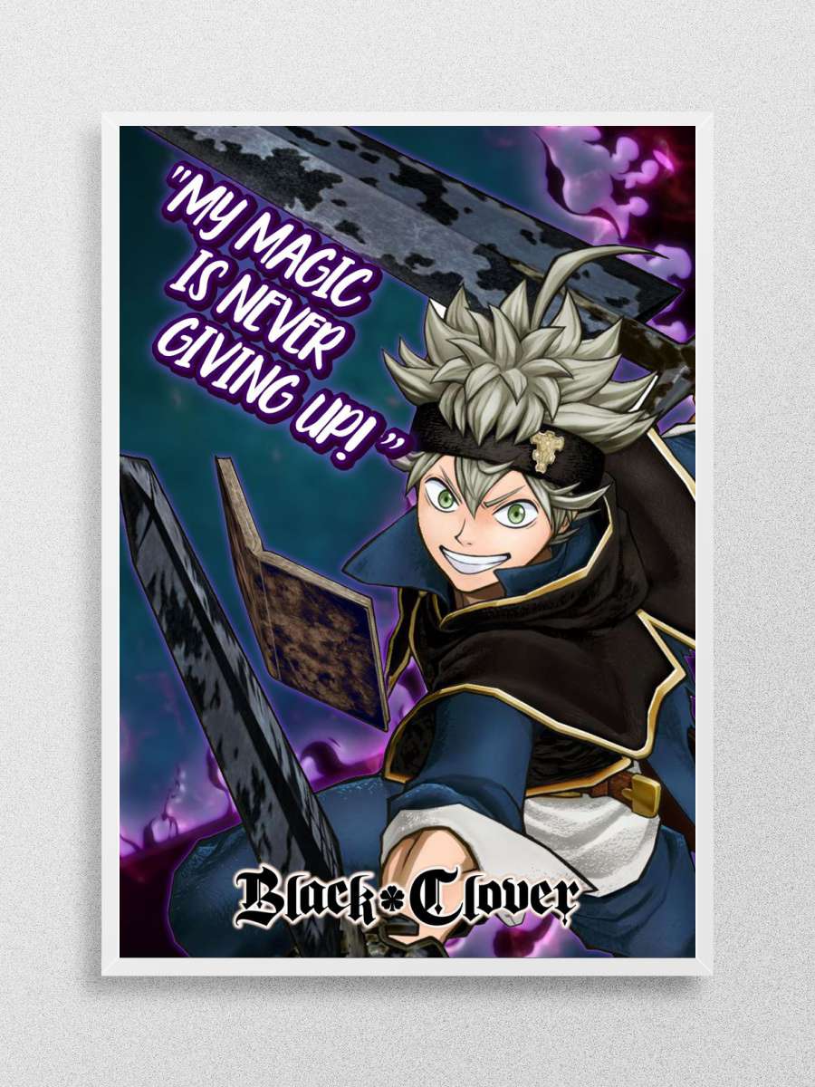 Asta Black Clover Anime Anime Poster Çerçevesiz Yüksek Kalite Anime Duvar Poster