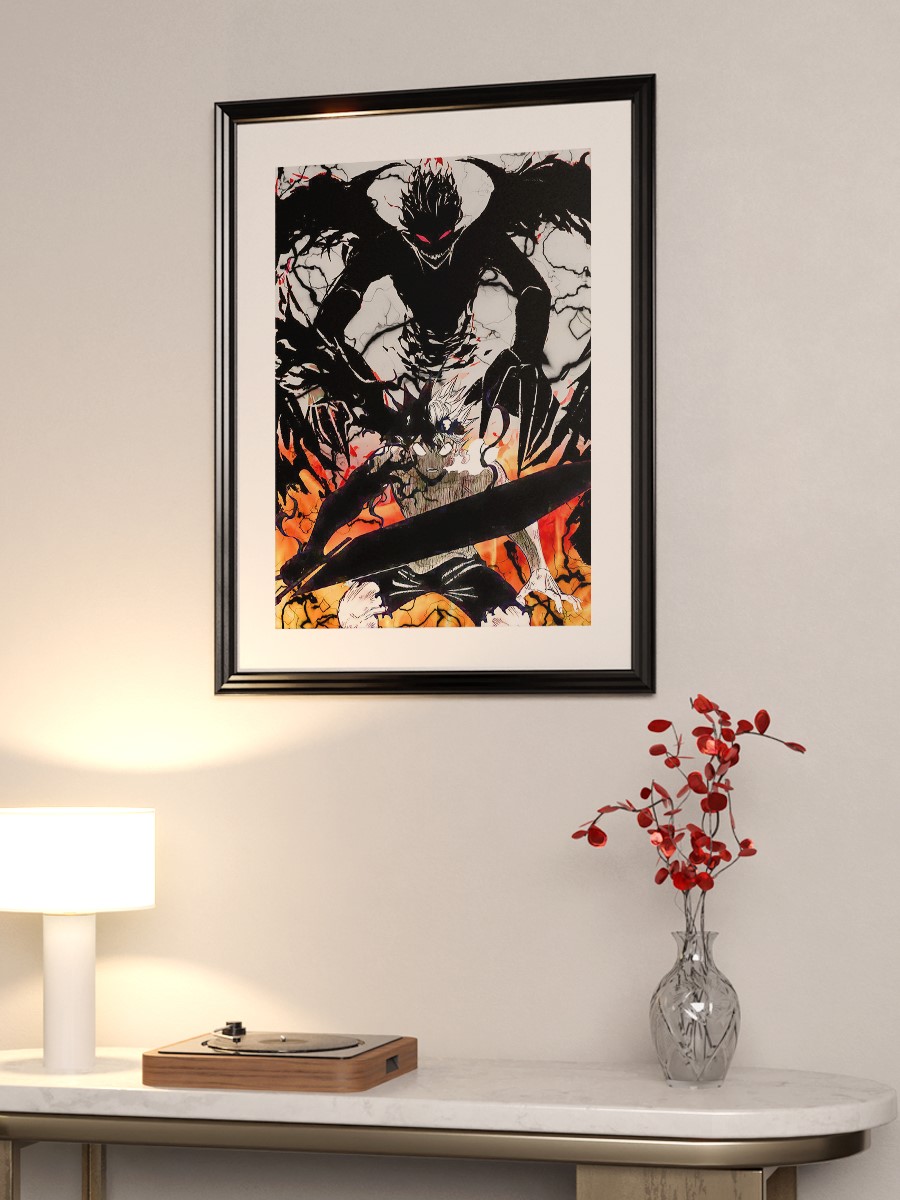 Asta Black Clover Anime Poster Çerçevesiz Yüksek Kalite Anime Duvar Poster