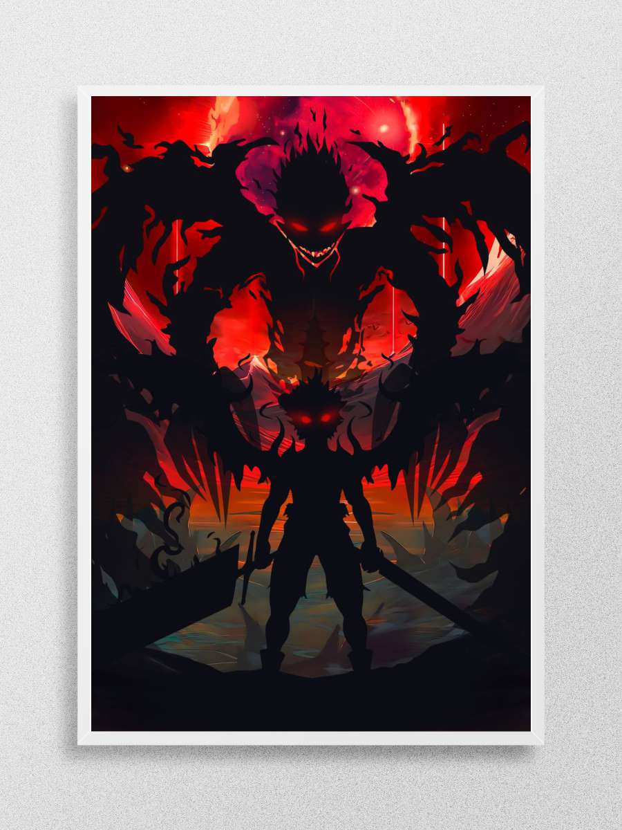 Asta Demon Black Clover Anime Poster Çerçevesiz Yüksek Kalite Anime Duvar Poster