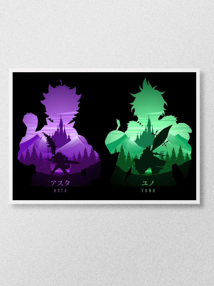 Asta Yuno Black Clover Anime Poster Çerçevesiz Yüksek Kalite Anime Duvar Poster