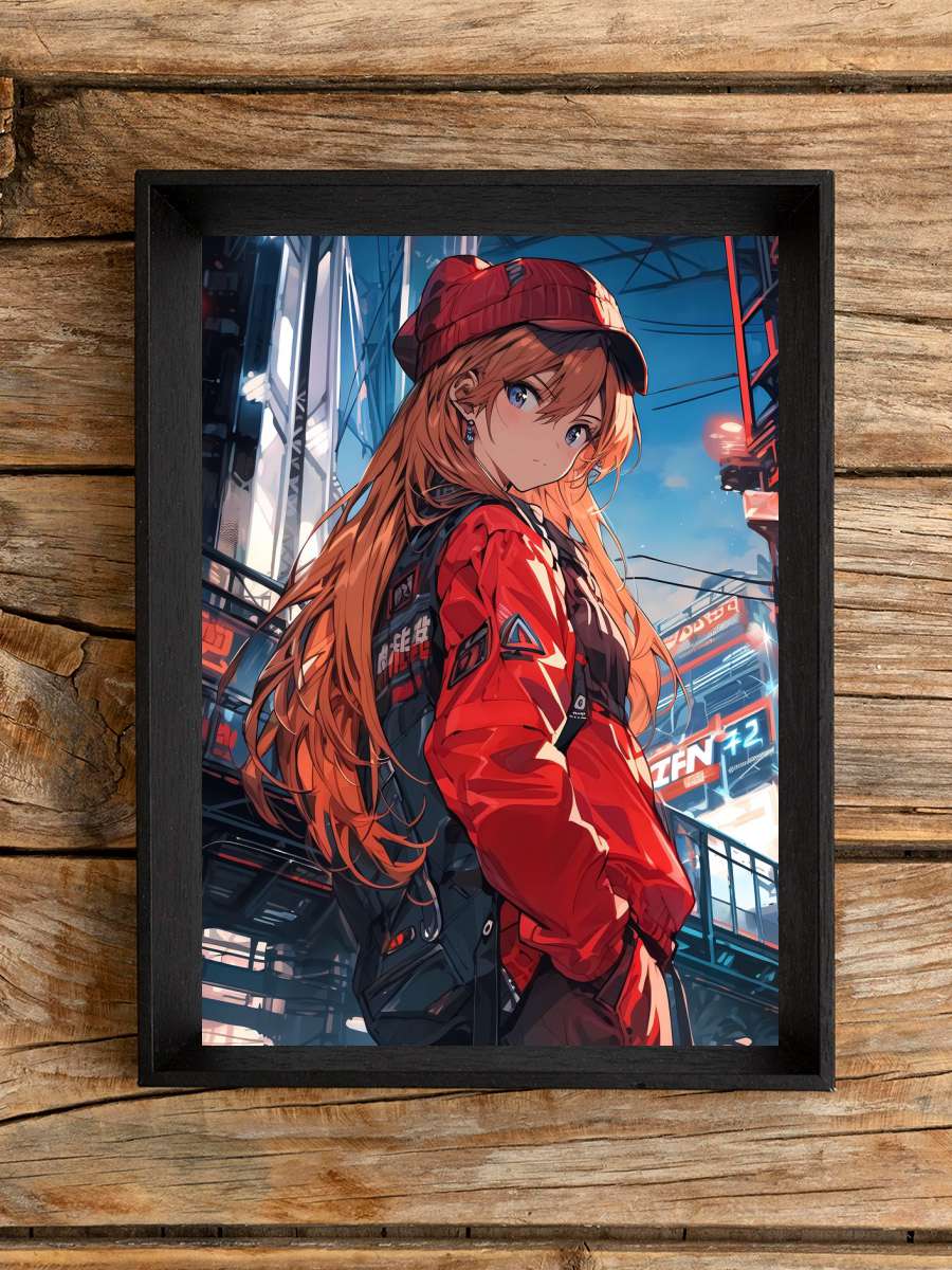 Asuka Langley Soryu Anime Anime Poster Çerçevesiz Yüksek Kalite Anime Duvar Poster