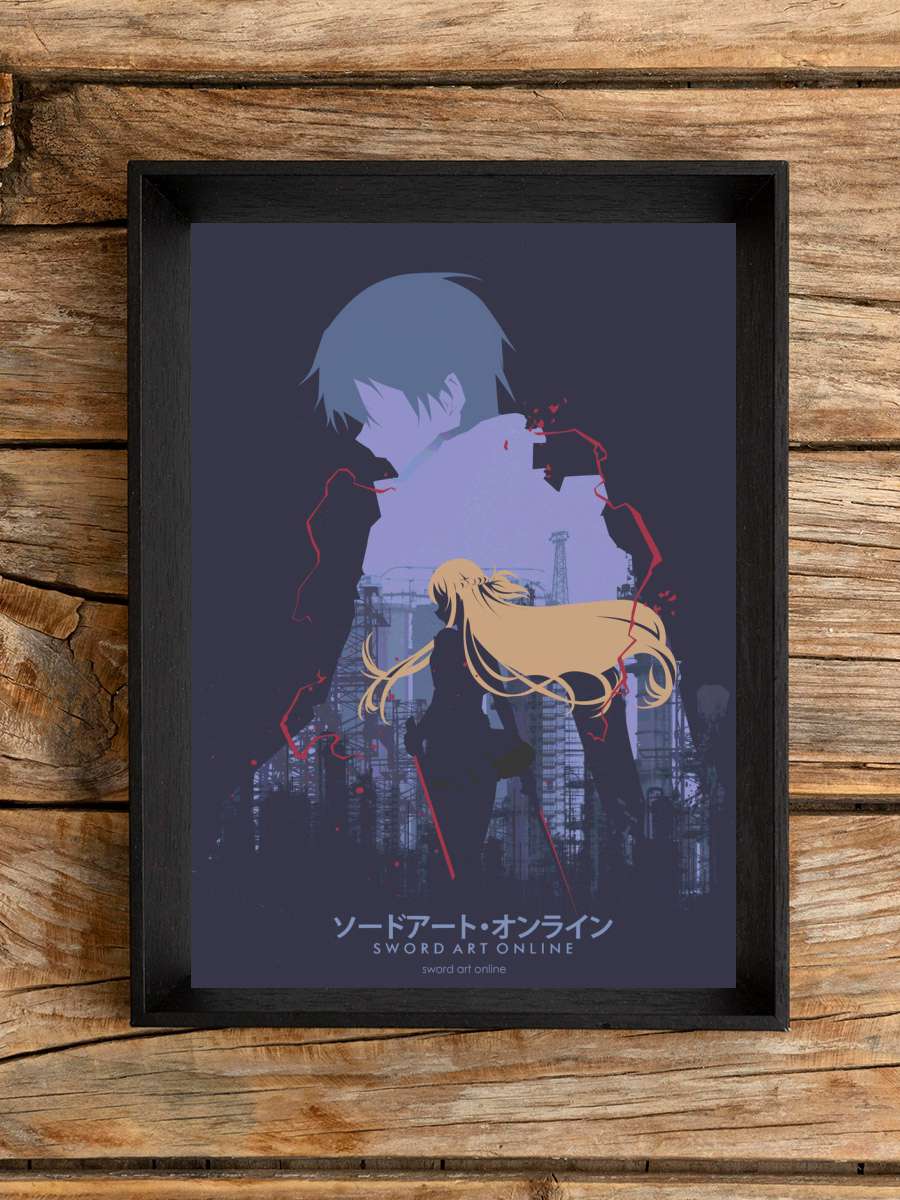Asuna x Kirito Anime Poster Çerçevesiz Yüksek Kalite Anime Duvar Poster