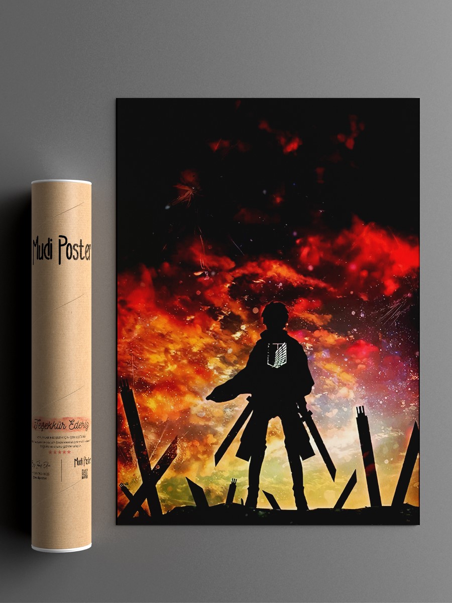 Attack on Titan Poster, Çerçevesiz Tv Film Poster