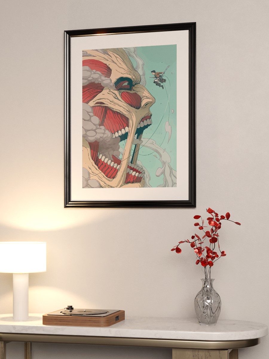 Attack on Titan Anime Anime Poster Çerçevesiz Yüksek Kalite Anime Duvar Poster