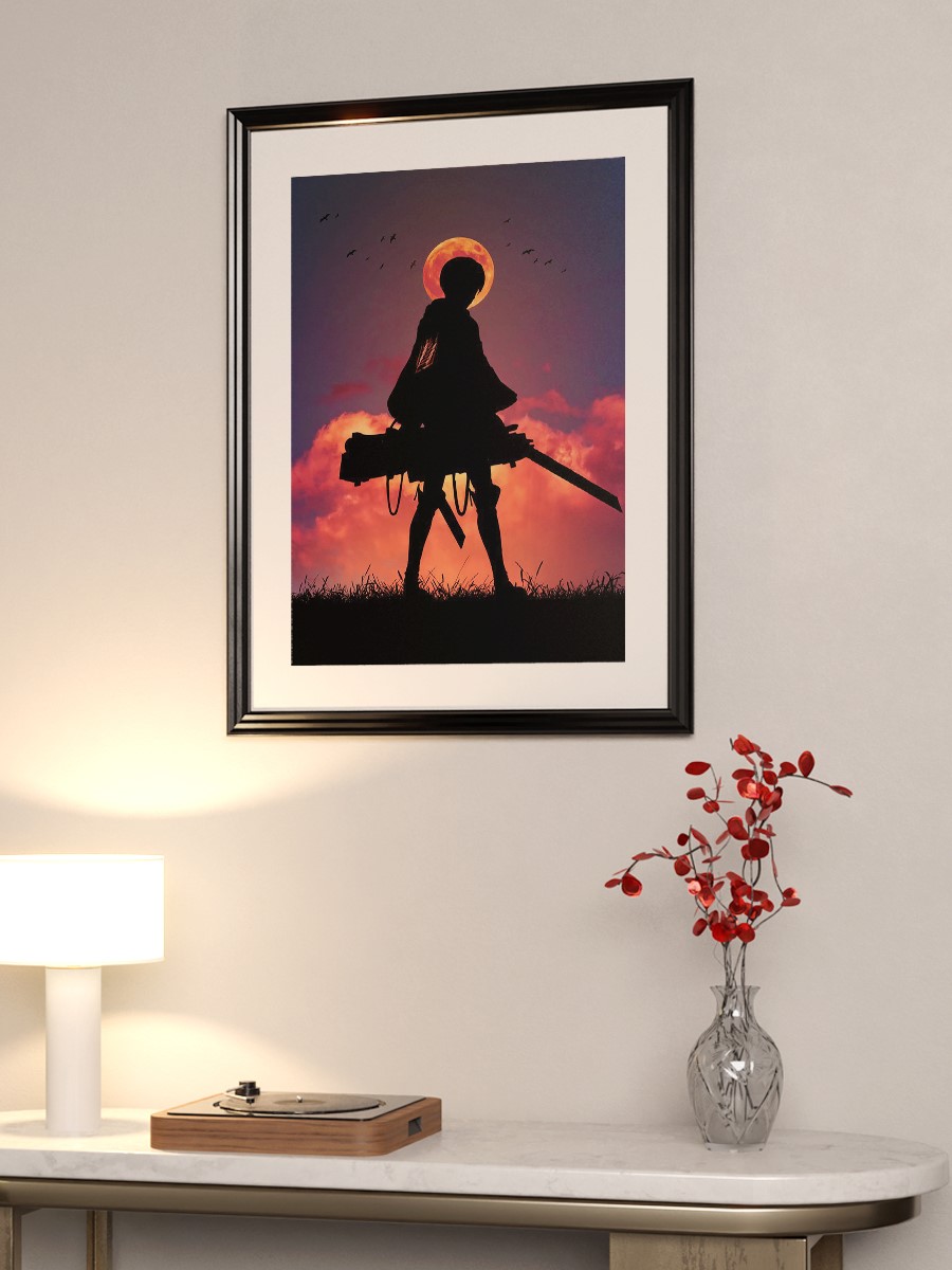 Attack on Titan levi aot Anime Poster Çerçevesiz Yüksek Kalite Anime Duvar Poster