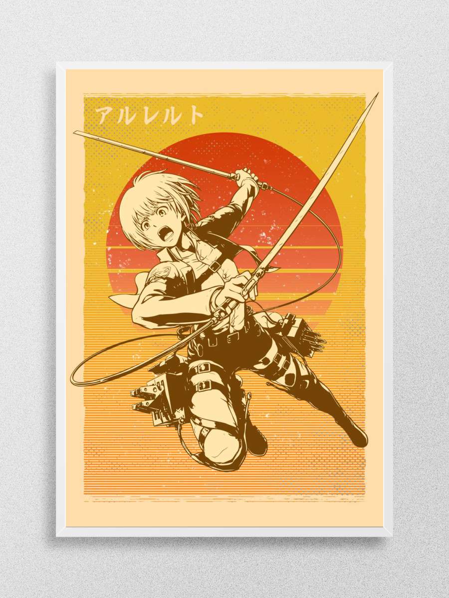 Attack On Titan Anime Poster Çerçevesiz Yüksek Kalite Anime Duvar Poster