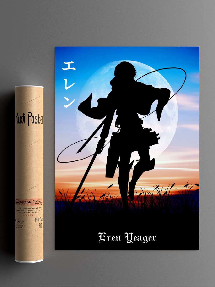 Attack on titan Anime Poster Çerçevesiz Yüksek Kalite Anime Duvar Poster