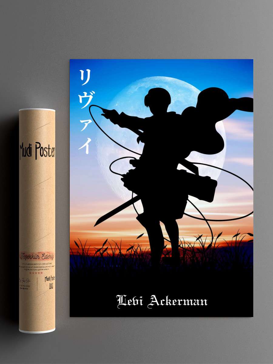 Attack on titan Anime Poster Çerçevesiz Yüksek Kalite Anime Duvar Poster