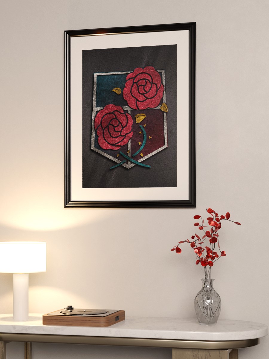 Attack on Titan Anime Poster Çerçevesiz Yüksek Kalite Anime Duvar Poster