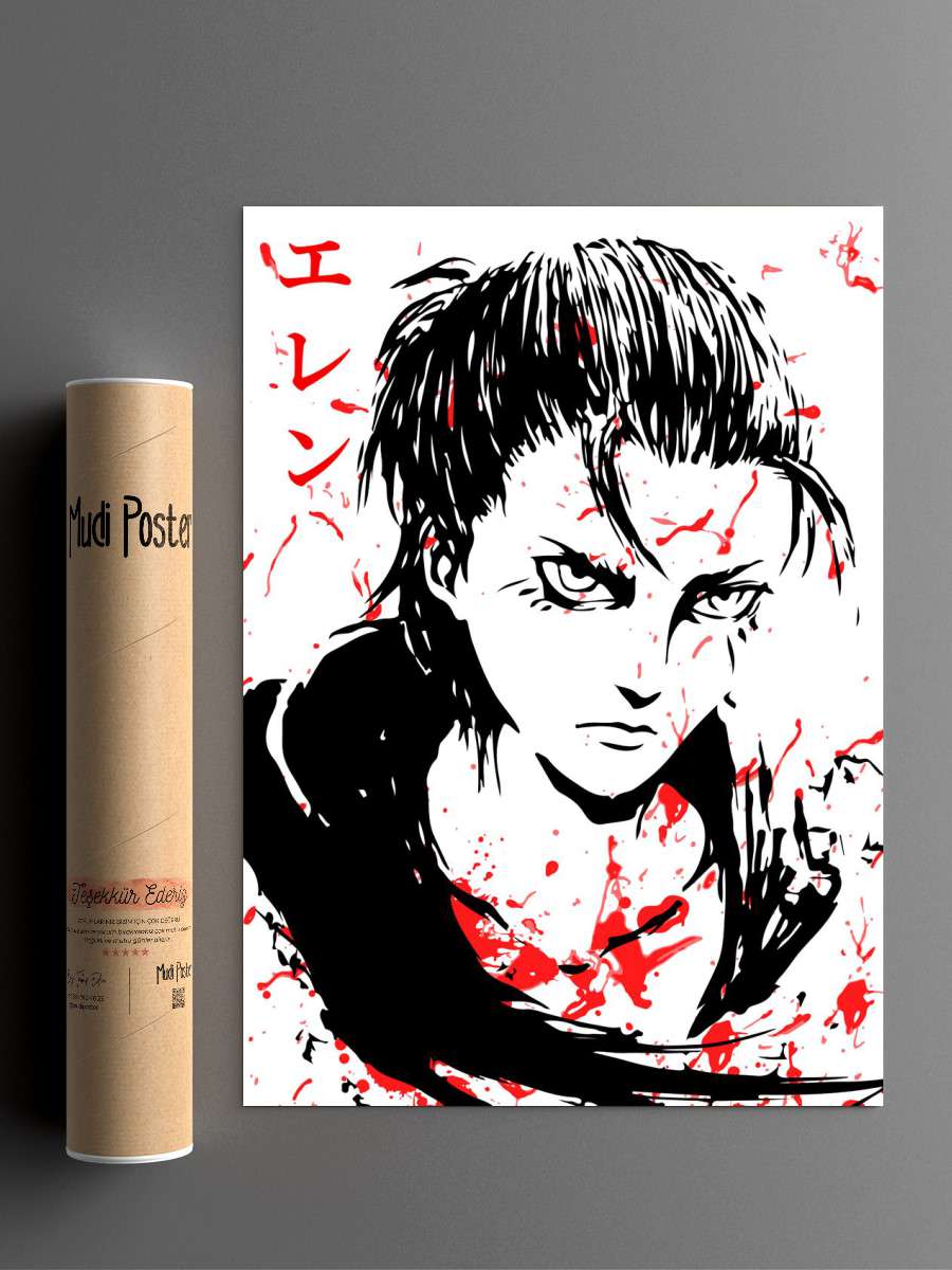Attack on titan Anime Poster Çerçevesiz Yüksek Kalite Anime Duvar Poster