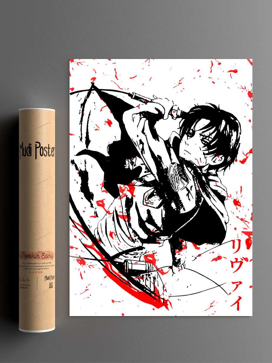 Attack on titan Anime Poster Çerçevesiz Yüksek Kalite Anime Duvar Poster