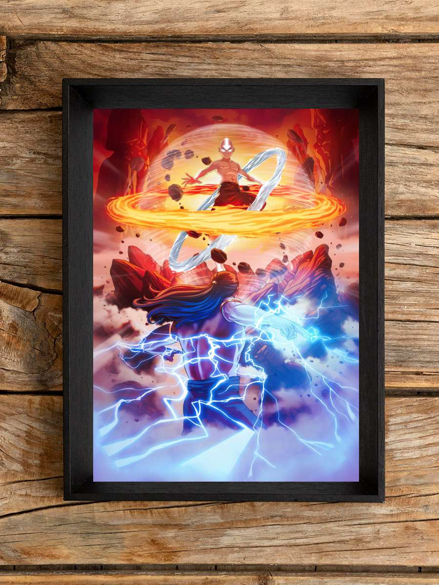 Avatar Aang vs Ozai Anime Poster Çerçevesiz Yüksek Kalite Anime Duvar Poster