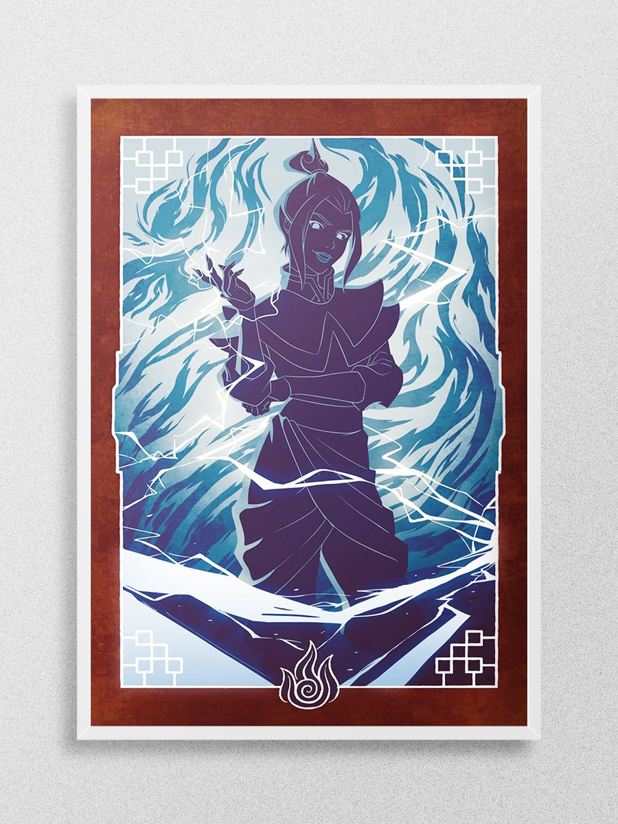 Azula Fire Nation Anime Poster Çerçevesiz Yüksek Kalite Anime Duvar Poster