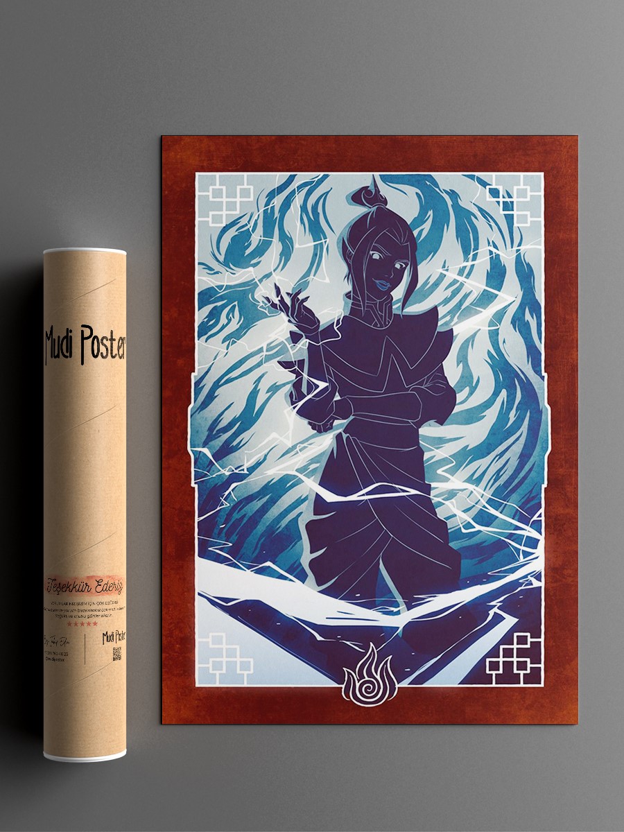 Azula Fire Nation Anime Poster Çerçevesiz Yüksek Kalite Anime Duvar Poster