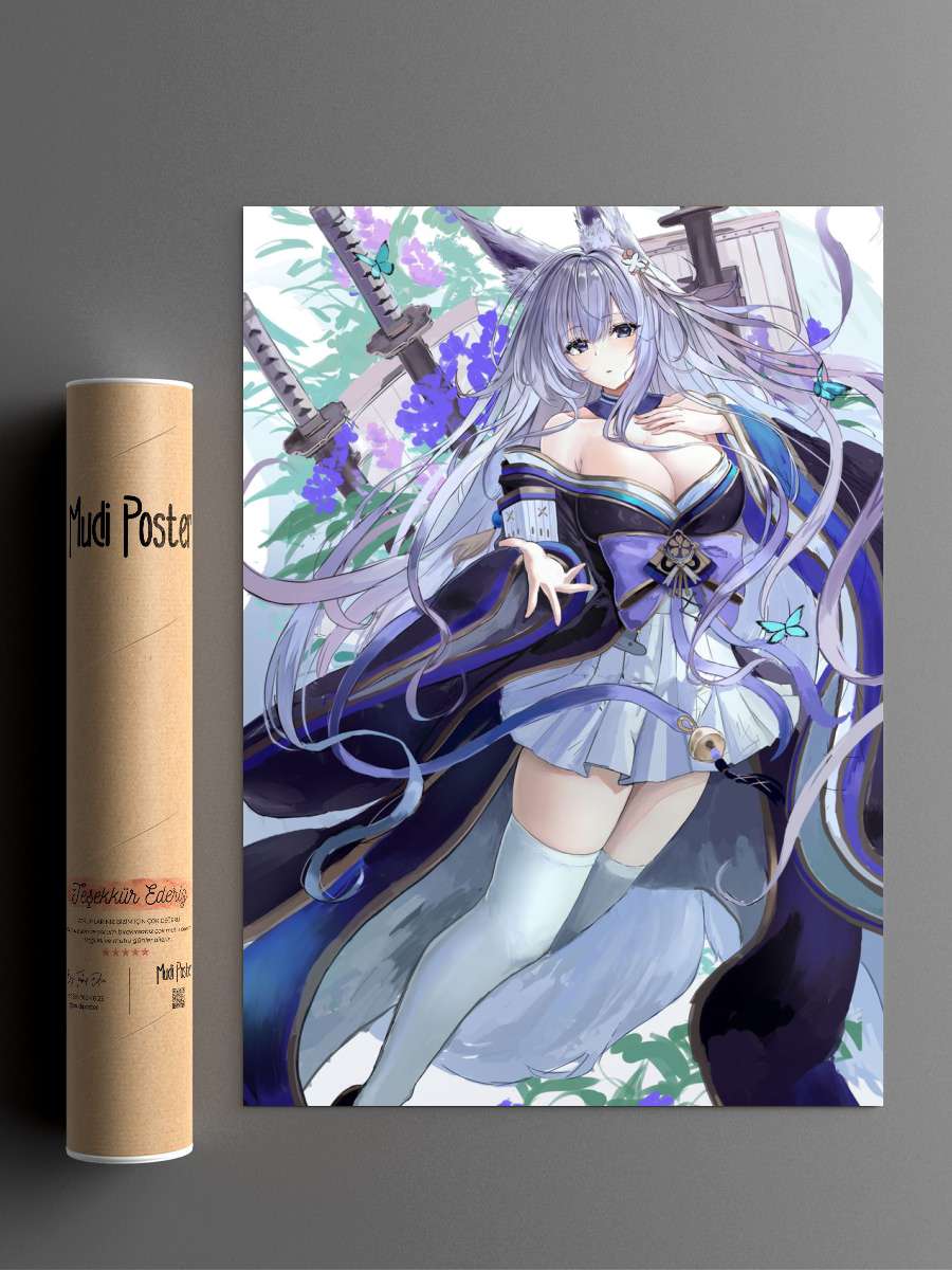 Azur Lane Anime Poster Çerçevesiz Yüksek Kalite Anime Duvar Poster