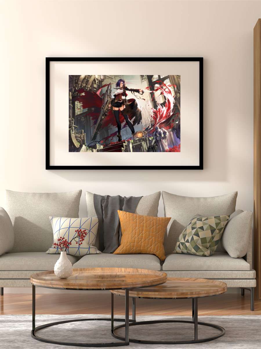 azur lane Anime Poster Çerçevesiz Yüksek Kalite Anime Duvar Poster