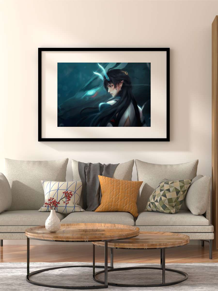 Azure Dragon Anime Poster Çerçevesiz Yüksek Kalite Anime Duvar Poster