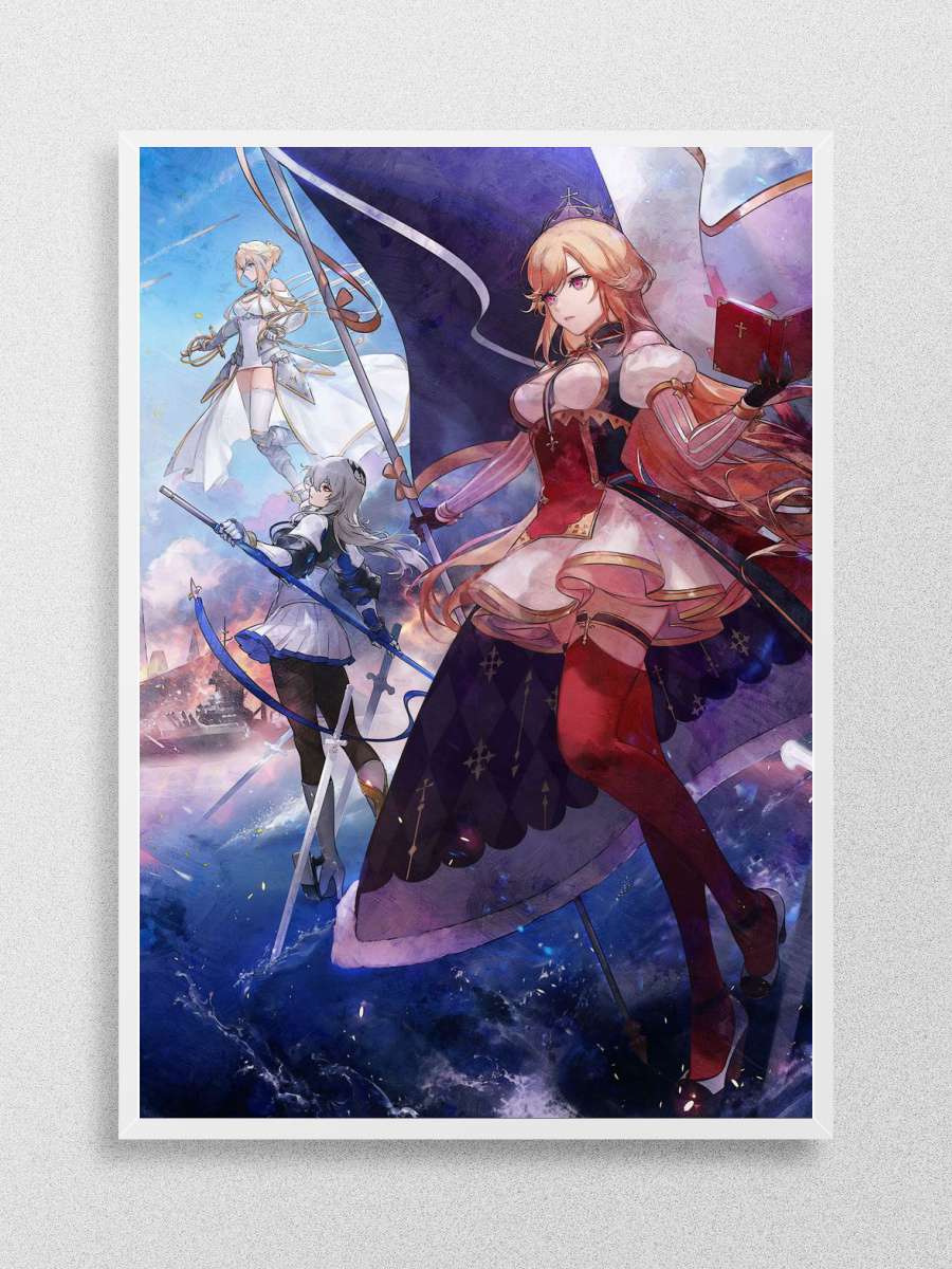 Azurlane B Anime Poster Çerçevesiz Yüksek Kalite Anime Duvar Poster
