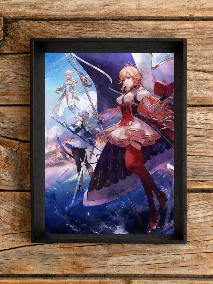 Azurlane B Anime Poster Çerçevesiz Yüksek Kalite Anime Duvar Poster