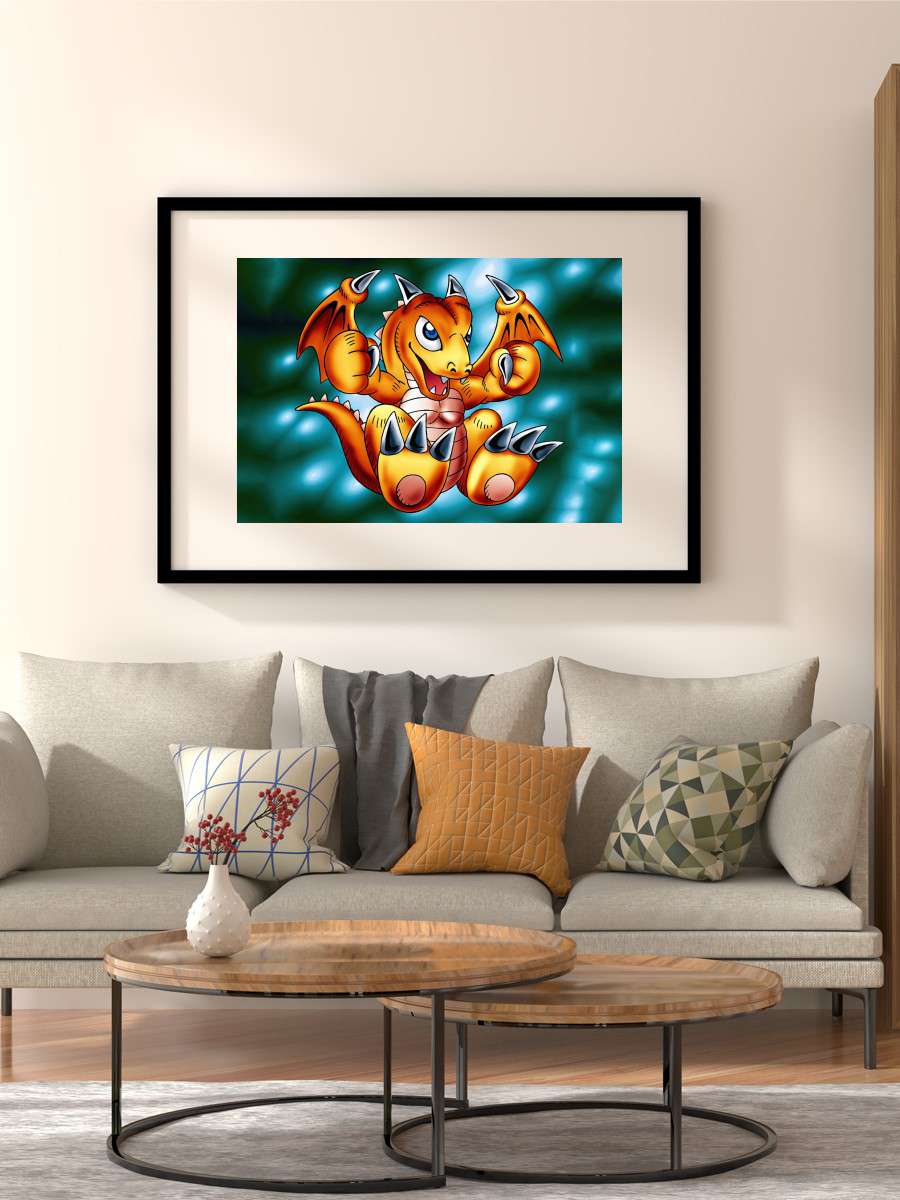 Baby Dragon Card Anime Poster Çerçevesiz Yüksek Kalite Anime Duvar Poster