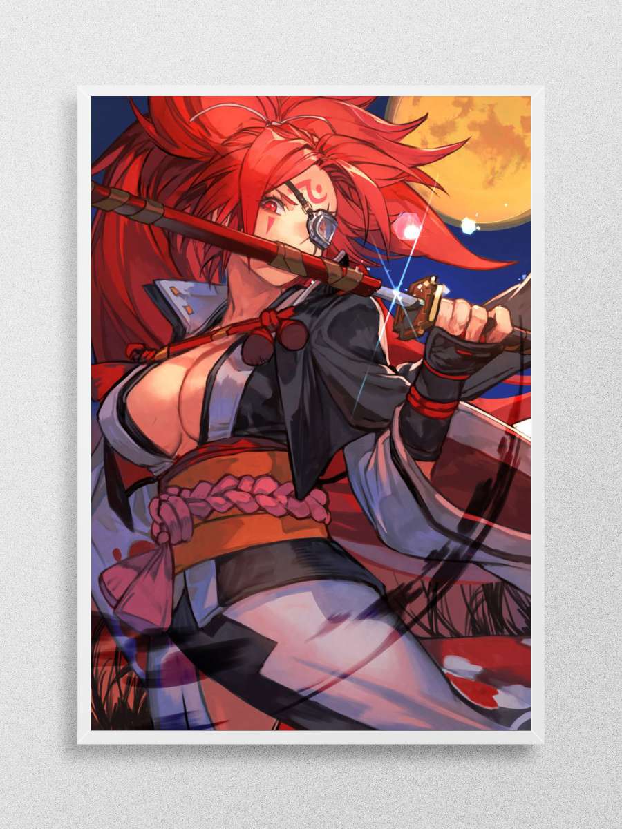 baiken guilty gear strive Anime Poster Çerçevesiz Yüksek Kalite Anime Duvar Poster