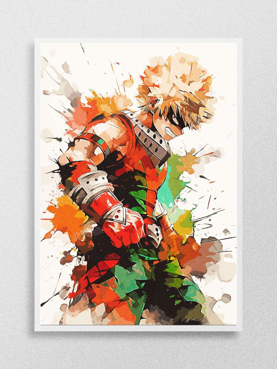 Bakugo Katsuki Anime Poster Çerçevesiz Yüksek Kalite Anime Duvar Poster