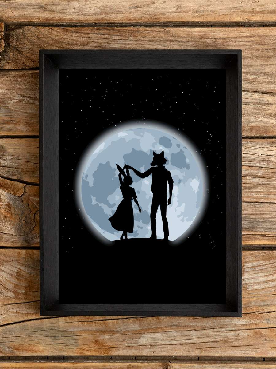 Beasts under the moon Anime Poster Çerçevesiz Yüksek Kalite Anime Duvar Poster