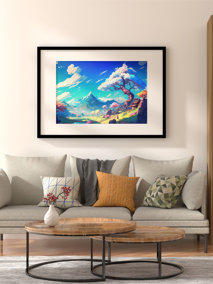 Beautiful Nature Anime Poster Çerçevesiz Yüksek Kalite Anime Duvar Poster