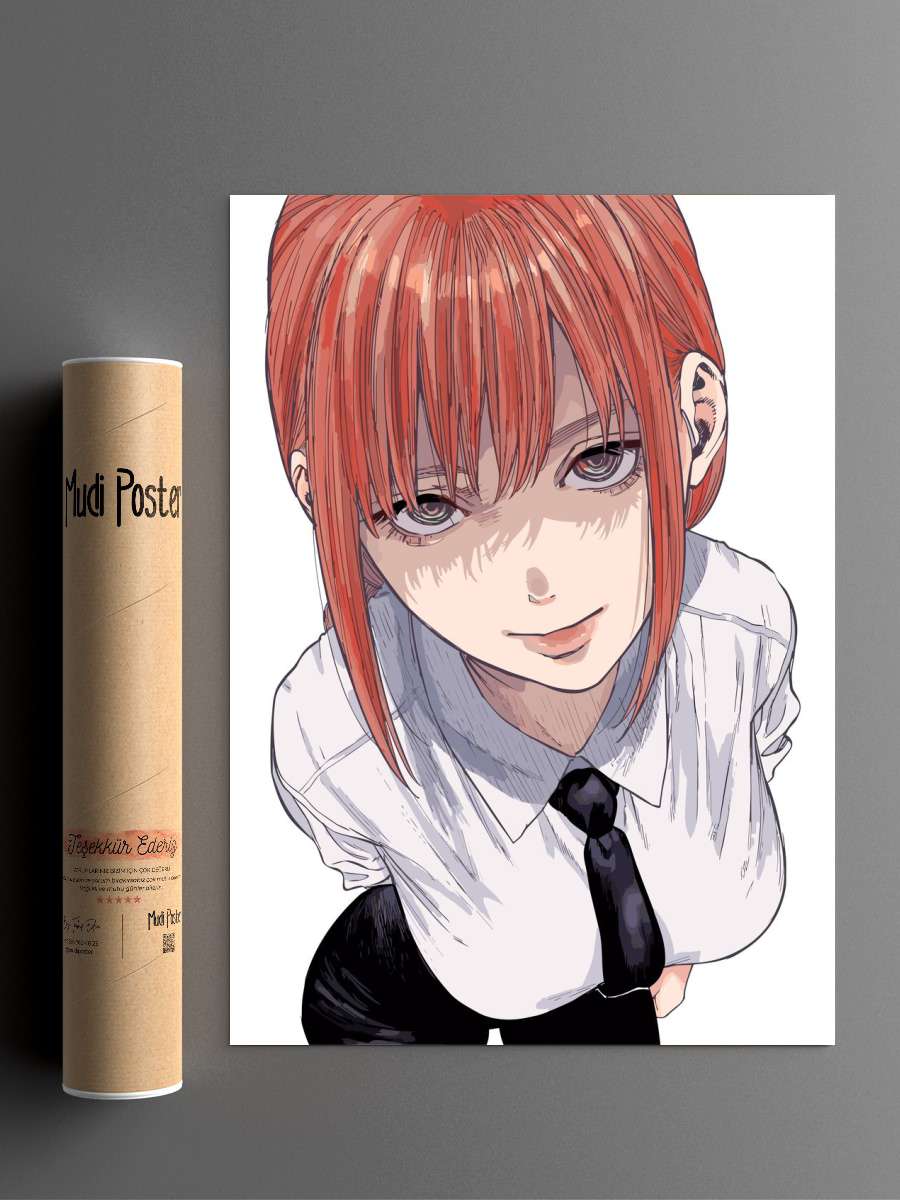 Beauty Makima Anime Poster Çerçevesiz Yüksek Kalite Anime Duvar Poster
