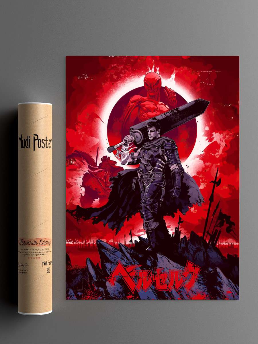 Berserk Anime Art Anime Poster Çerçevesiz Yüksek Kalite Anime Duvar Poster