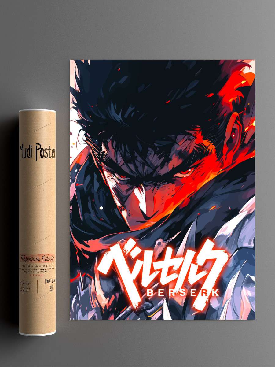 Berserk Animes Anime Poster Çerçevesiz Yüksek Kalite Anime Duvar Poster