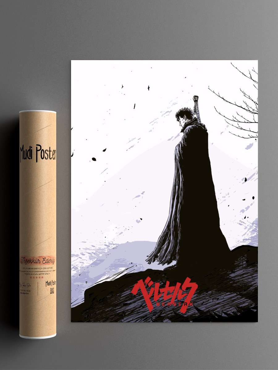 Berserk Animes Anime Poster Çerçevesiz Yüksek Kalite Anime Duvar Poster