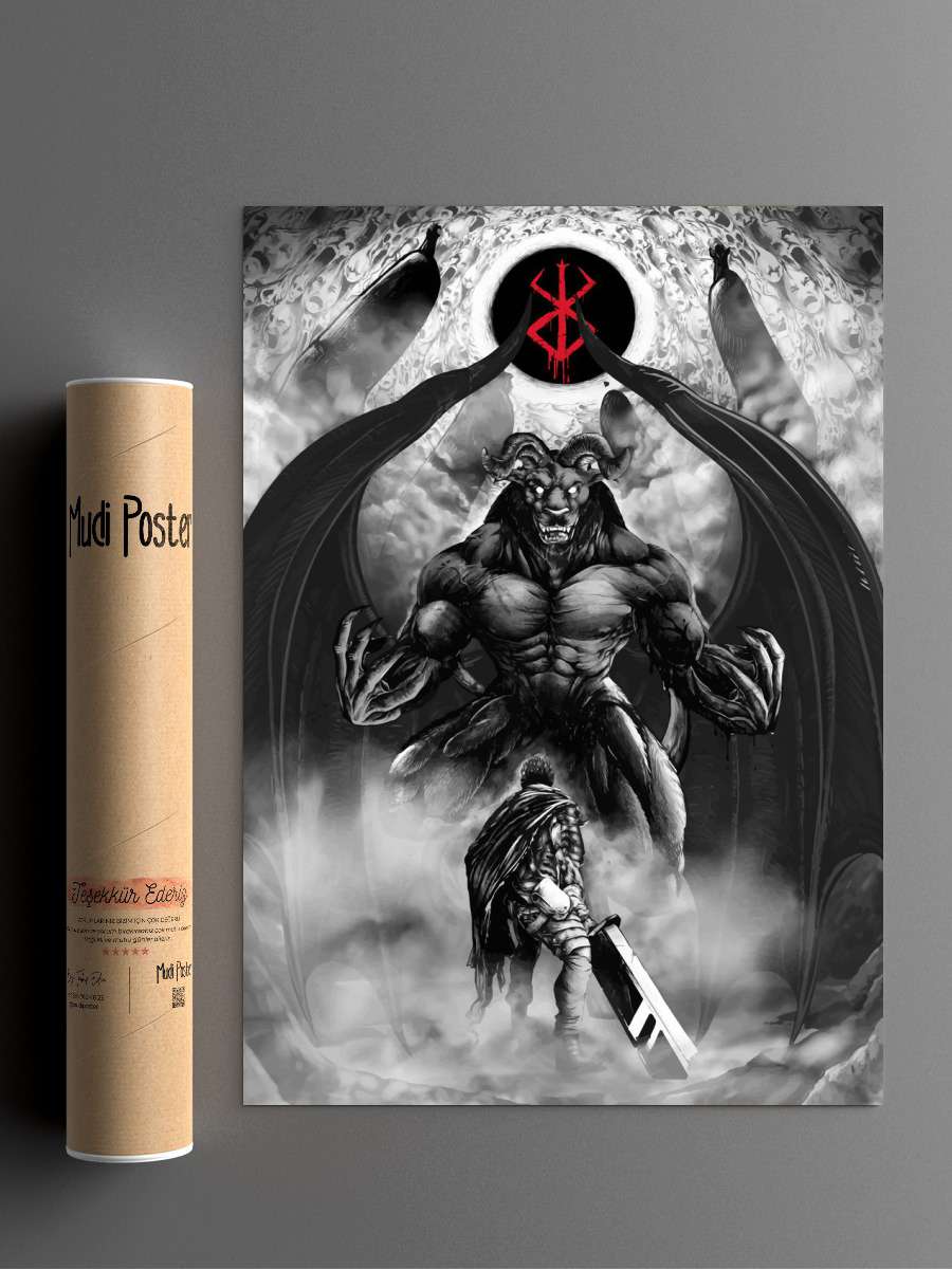 Berserk Art Anime Anime Poster Çerçevesiz Yüksek Kalite Anime Duvar Poster