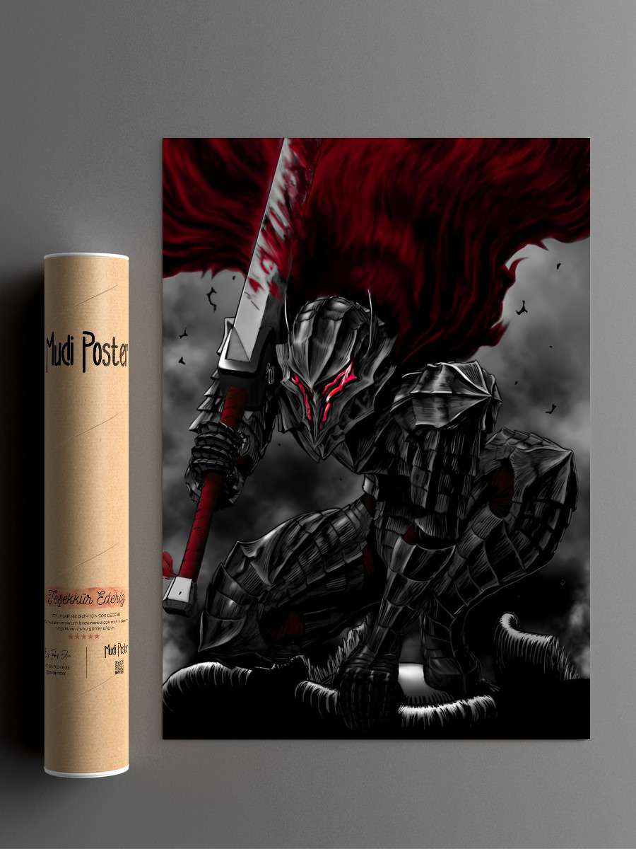 Berserk Art Anime Anime Poster Çerçevesiz Yüksek Kalite Anime Duvar Poster