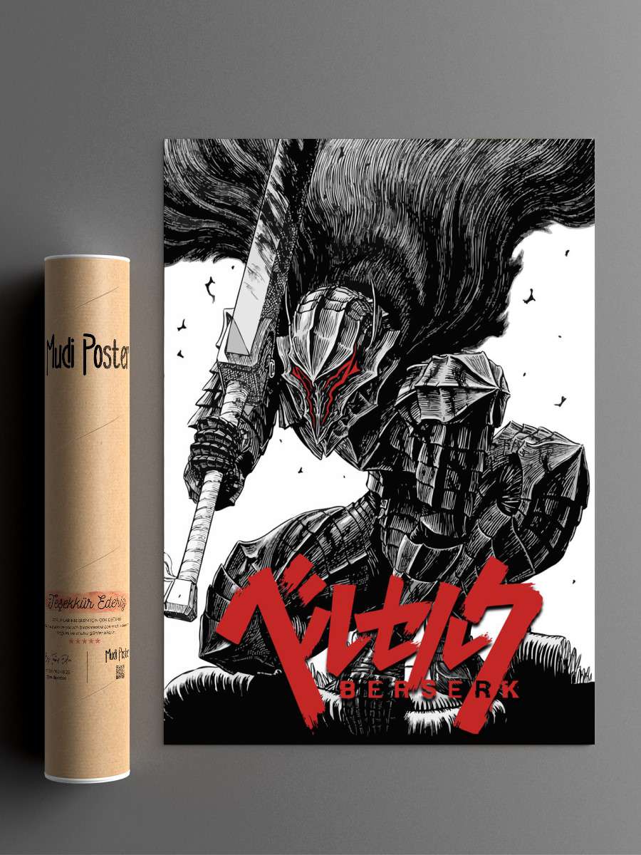 Berserk Art Anime Anime Poster Çerçevesiz Yüksek Kalite Anime Duvar Poster