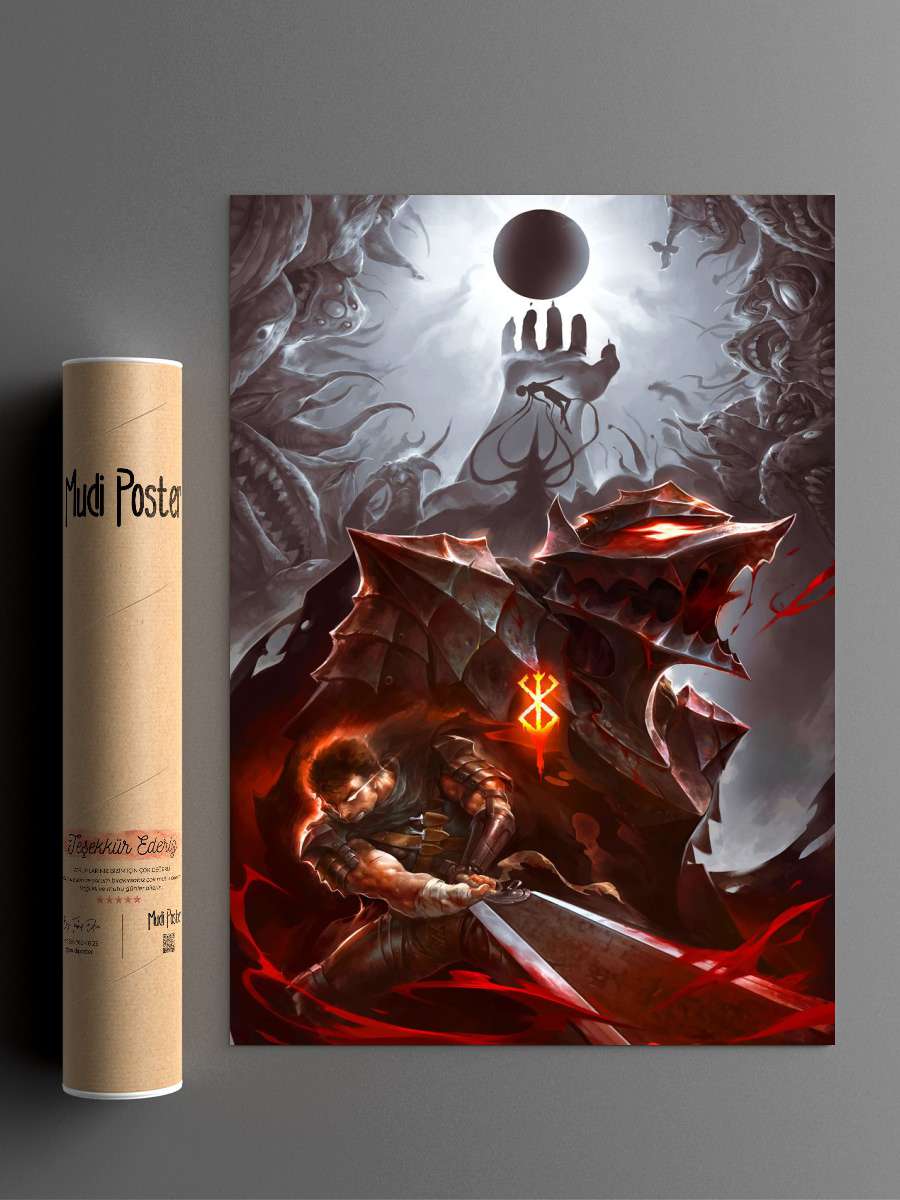 Berserk Art Anime Anime Poster Çerçevesiz Yüksek Kalite Anime Duvar Poster