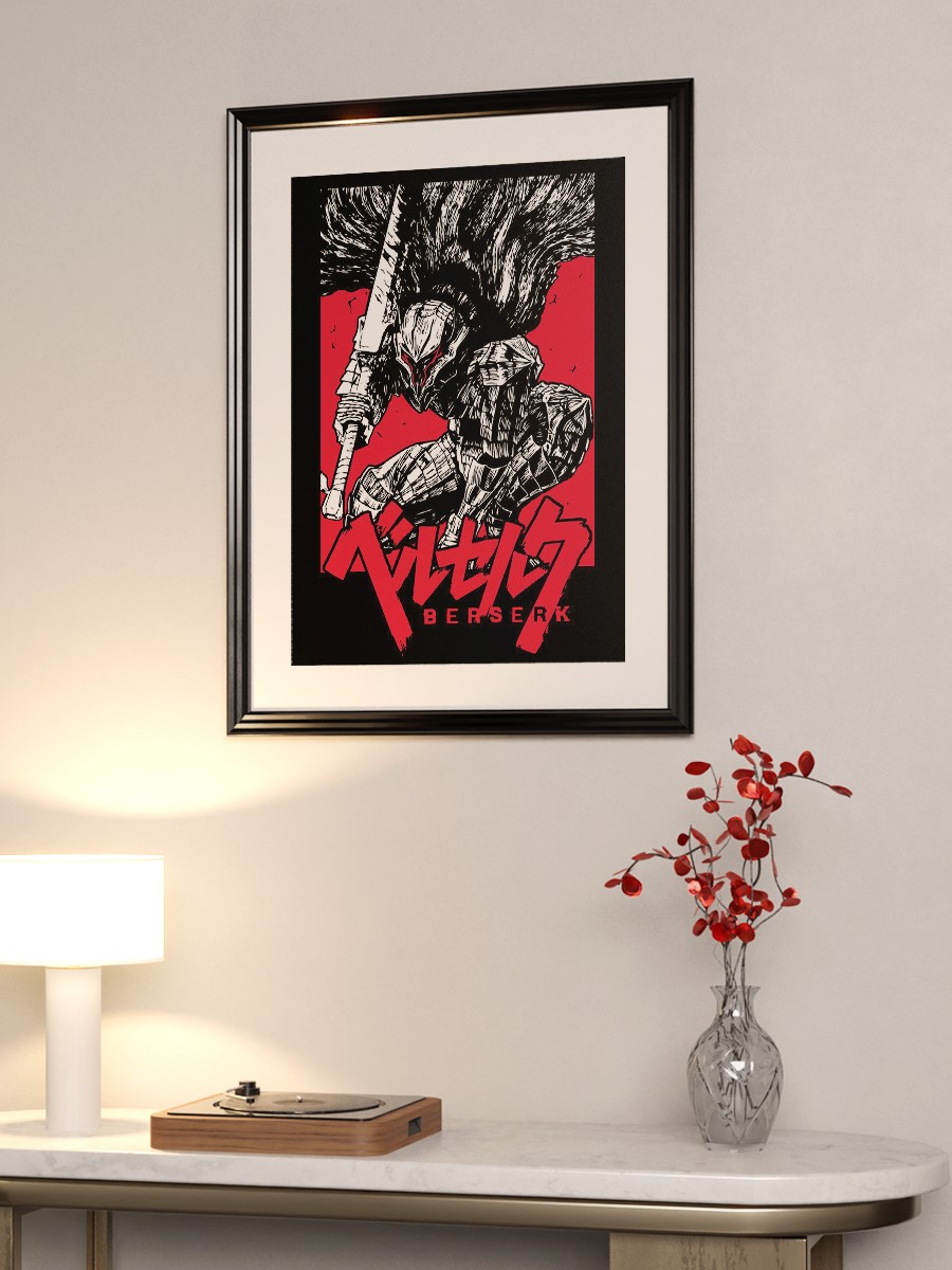 Berserk black Anime Poster Çerçevesiz Yüksek Kalite Anime Duvar Poster