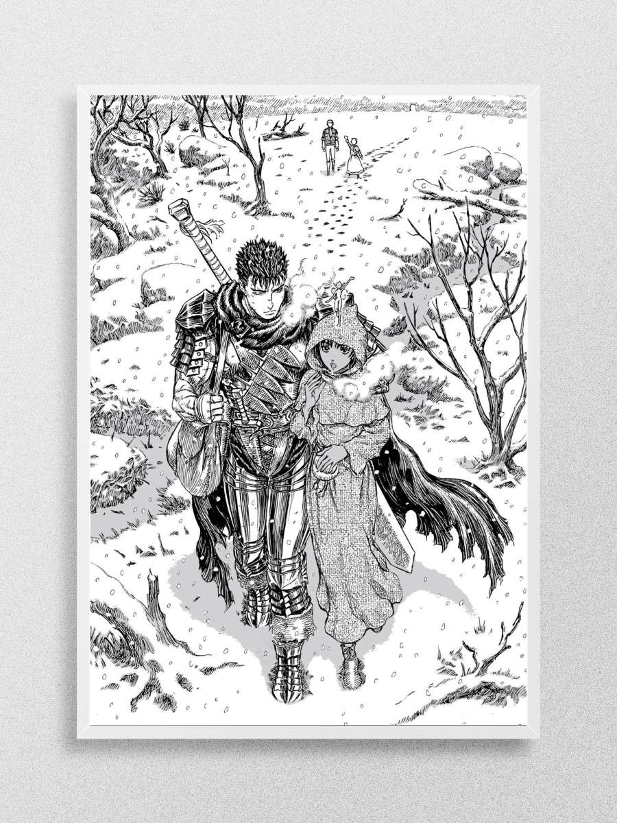 Berserk Guts and Casca Anime Poster Çerçevesiz Yüksek Kalite Anime Duvar Poster