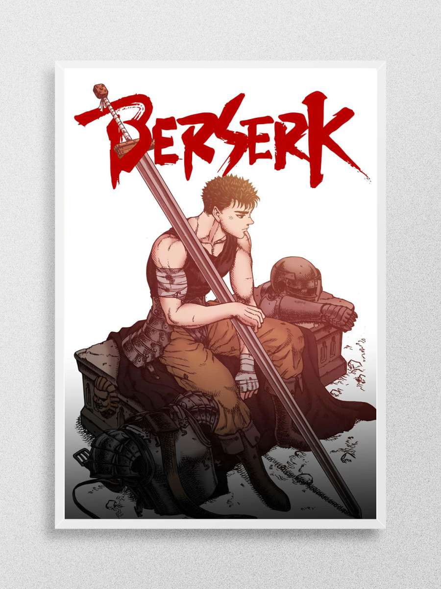 Berserk Guts Anime Poster Çerçevesiz Yüksek Kalite Anime Duvar Poster