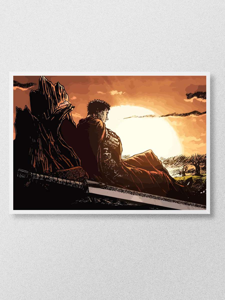 Berserk Guts Anime Poster Çerçevesiz Yüksek Kalite Anime Duvar Poster