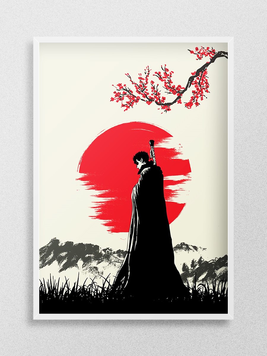 BERSERK GUTS Anime Poster Çerçevesiz Yüksek Kalite Anime Duvar Poster