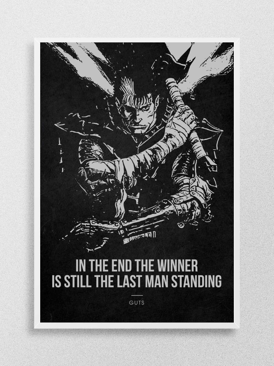 Berserk Guts Anime Poster Çerçevesiz Yüksek Kalite Anime Duvar Poster