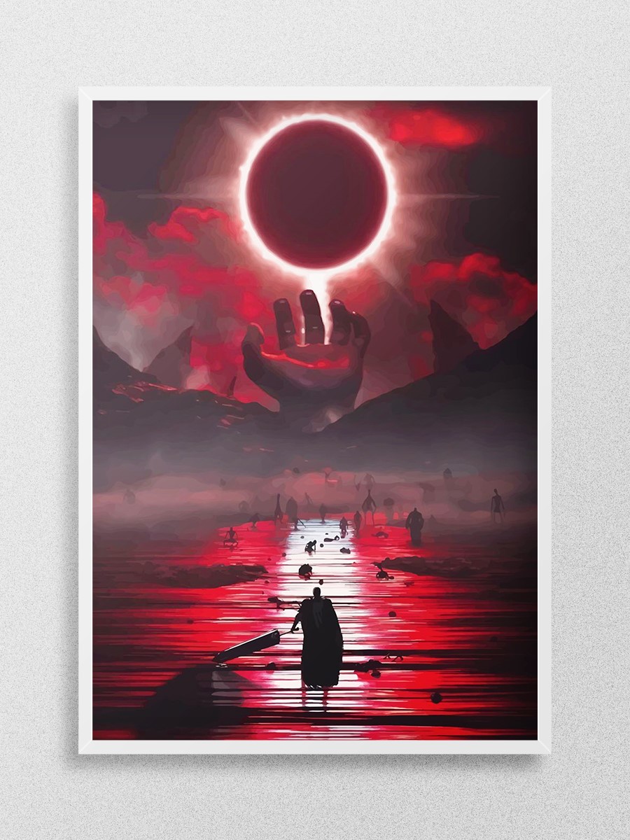 Berserk Guts Anime Poster Çerçevesiz Yüksek Kalite Anime Duvar Poster