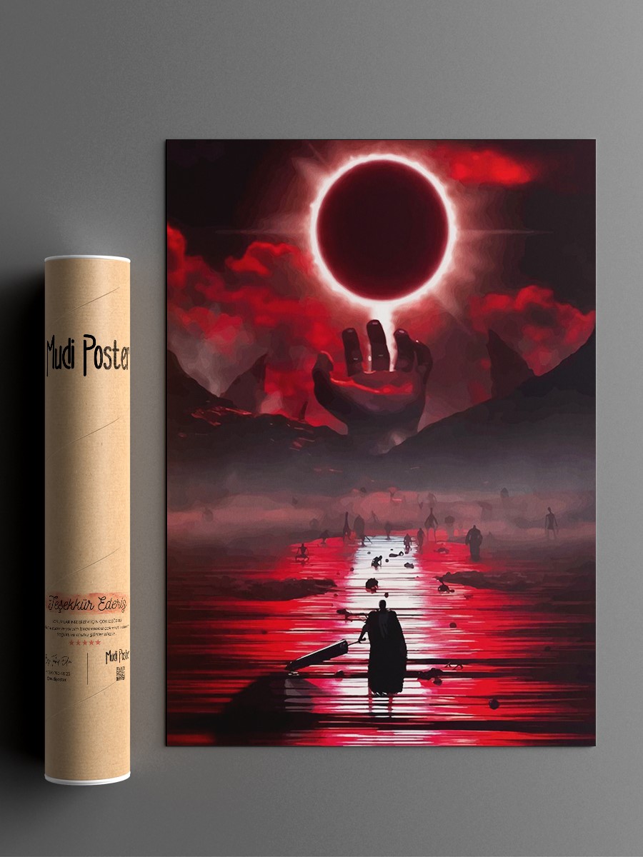 Berserk Guts Anime Poster Çerçevesiz Yüksek Kalite Anime Duvar Poster