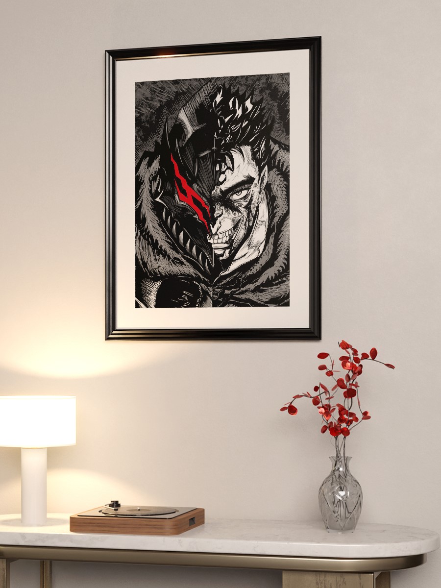 Berserk in Guts Anime Poster Çerçevesiz Yüksek Kalite Anime Duvar Poster