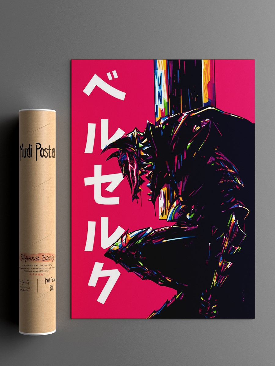 Berserk Anime Poster Çerçevesiz Yüksek Kalite Anime Duvar Poster
