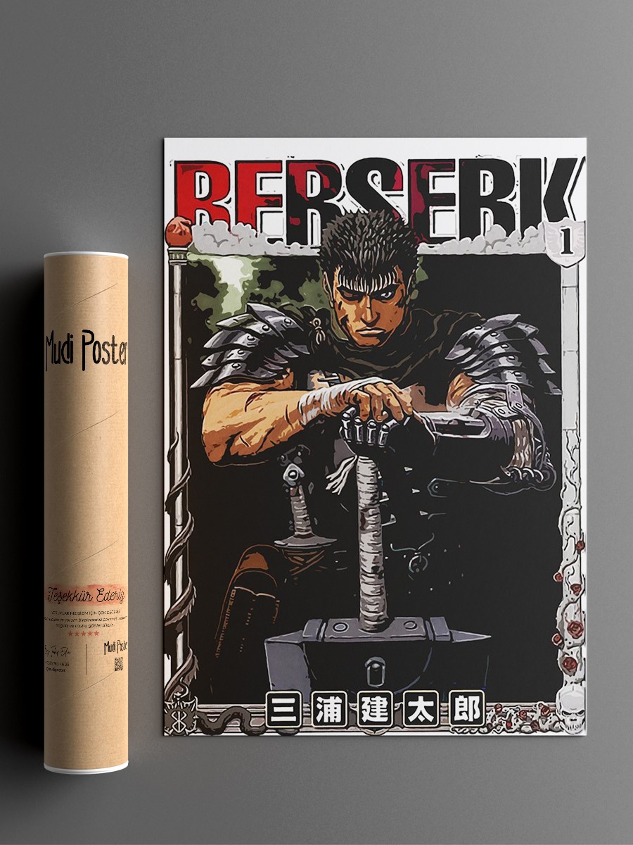 berserk Anime Poster Çerçevesiz Yüksek Kalite Anime Duvar Poster