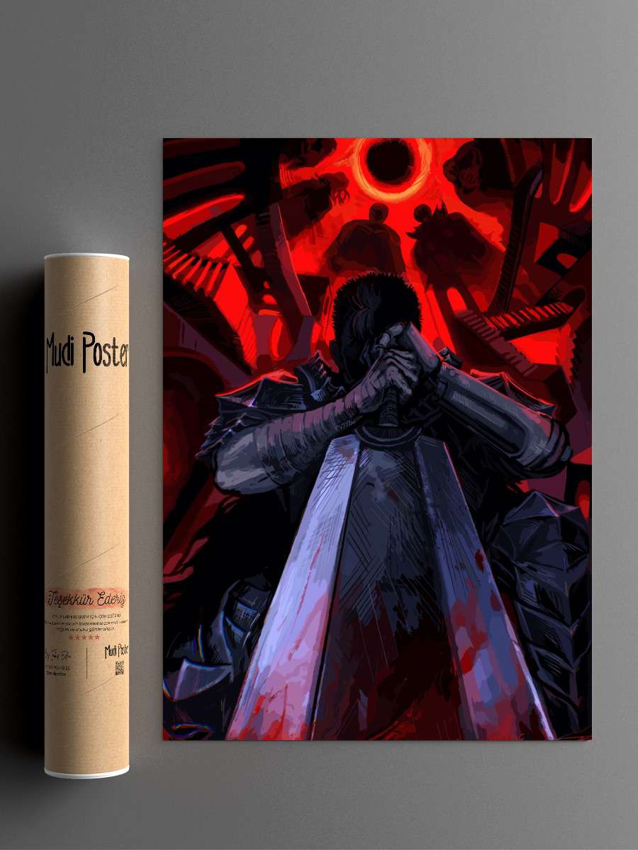 berserk Anime Poster Çerçevesiz Yüksek Kalite Anime Duvar Poster