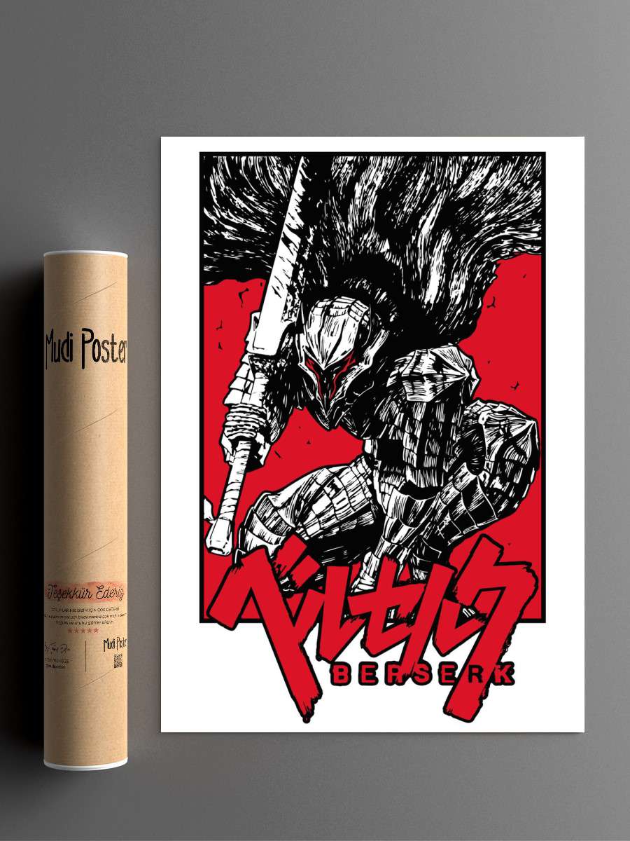 Berserk Anime Poster Çerçevesiz Yüksek Kalite Anime Duvar Poster